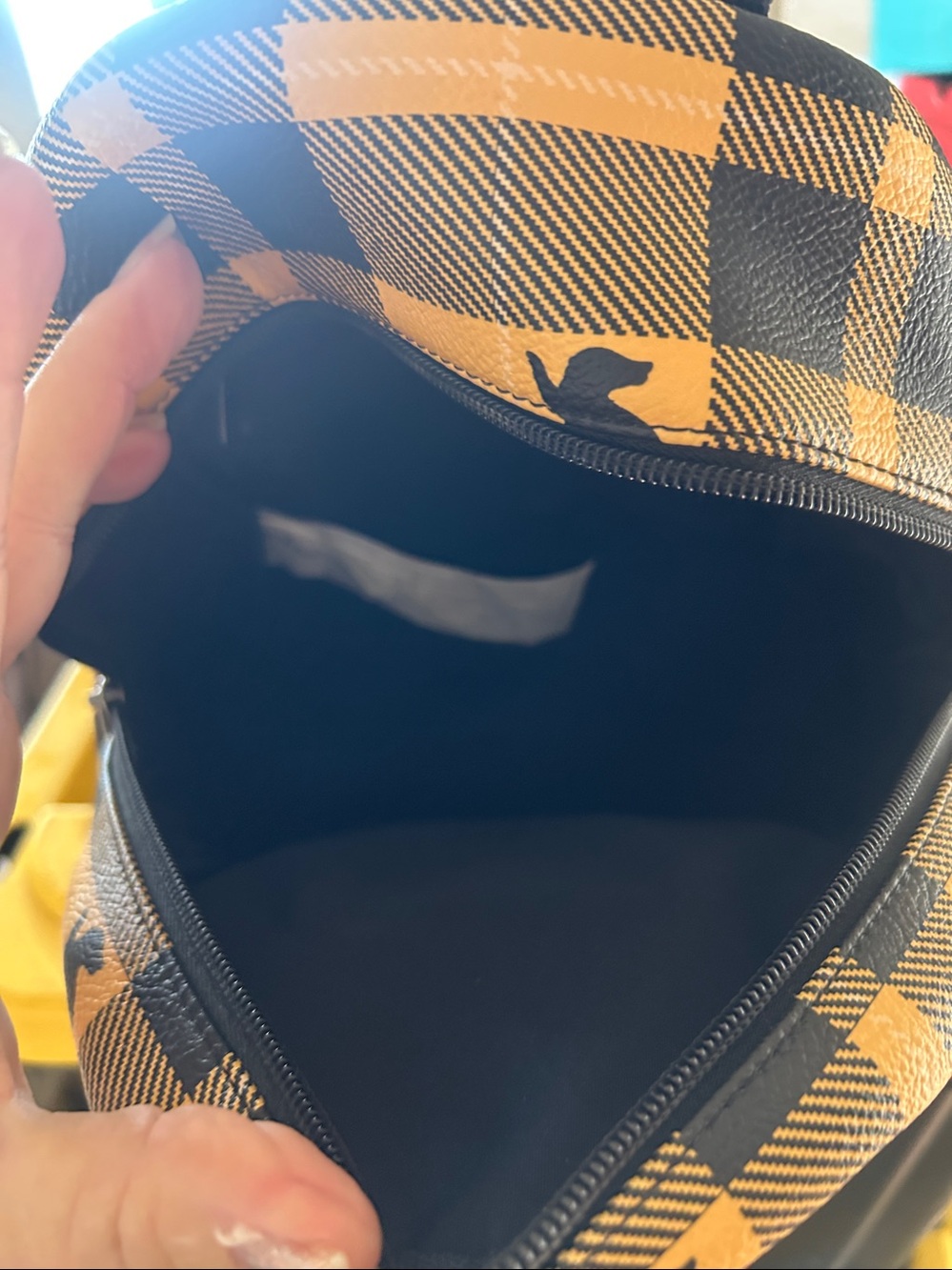 Loungefly Harry Potter Hufflepuff Plaid Mini Backpack EUC - Picture 4 of 6